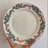 Set of 6 old flat plates model Cécile de HBCM