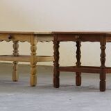 Pair of Vintage Danish Oak Bedside Tables with Drawer & Shelf, Kjærnulf style