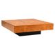Large burl wood coffee table from the 1970s in the style of Willy Rizzo and Milo Baughman.