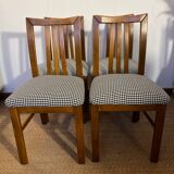 Set of 4 vintage wooden chairs
