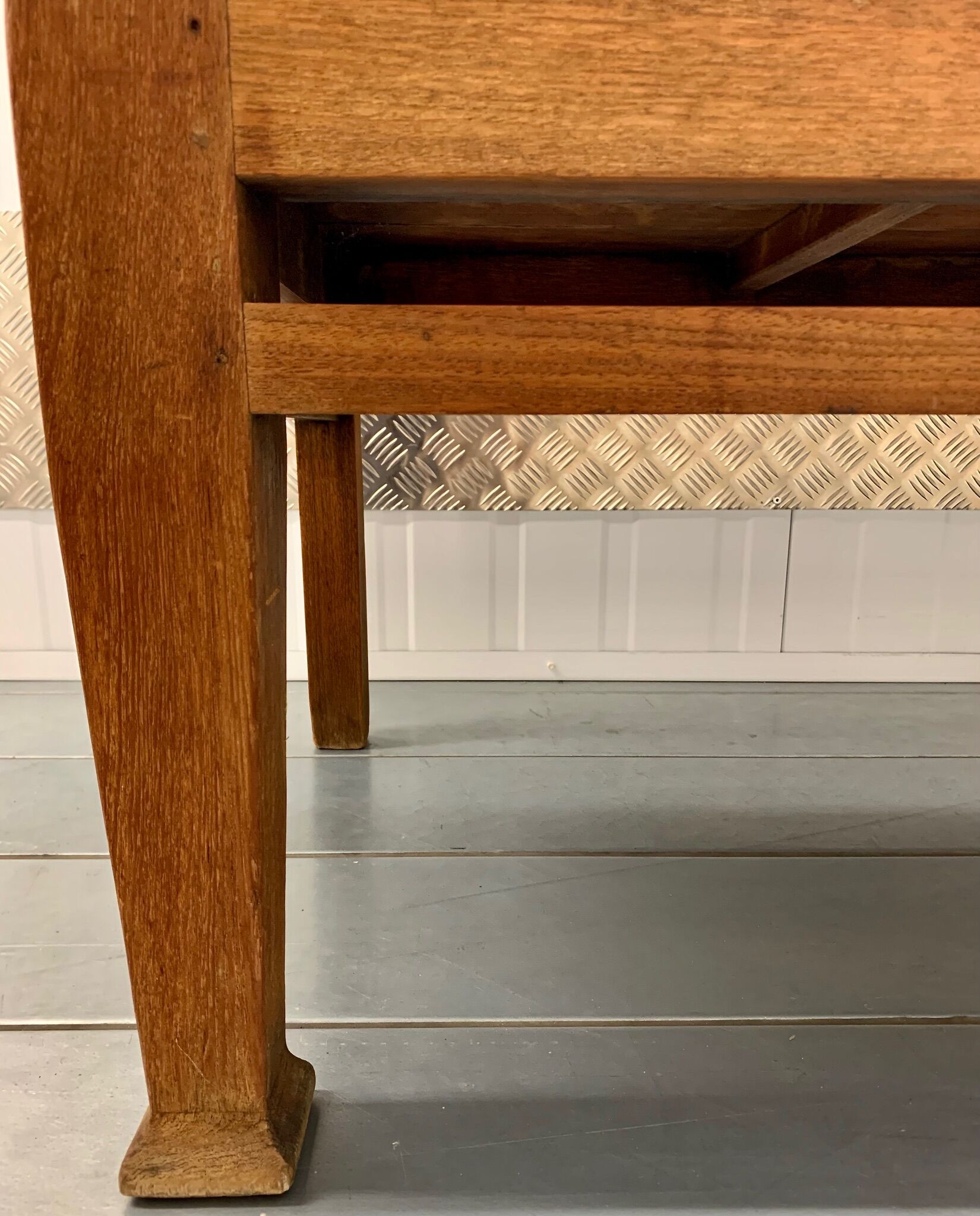 Vintage wooden bench seat