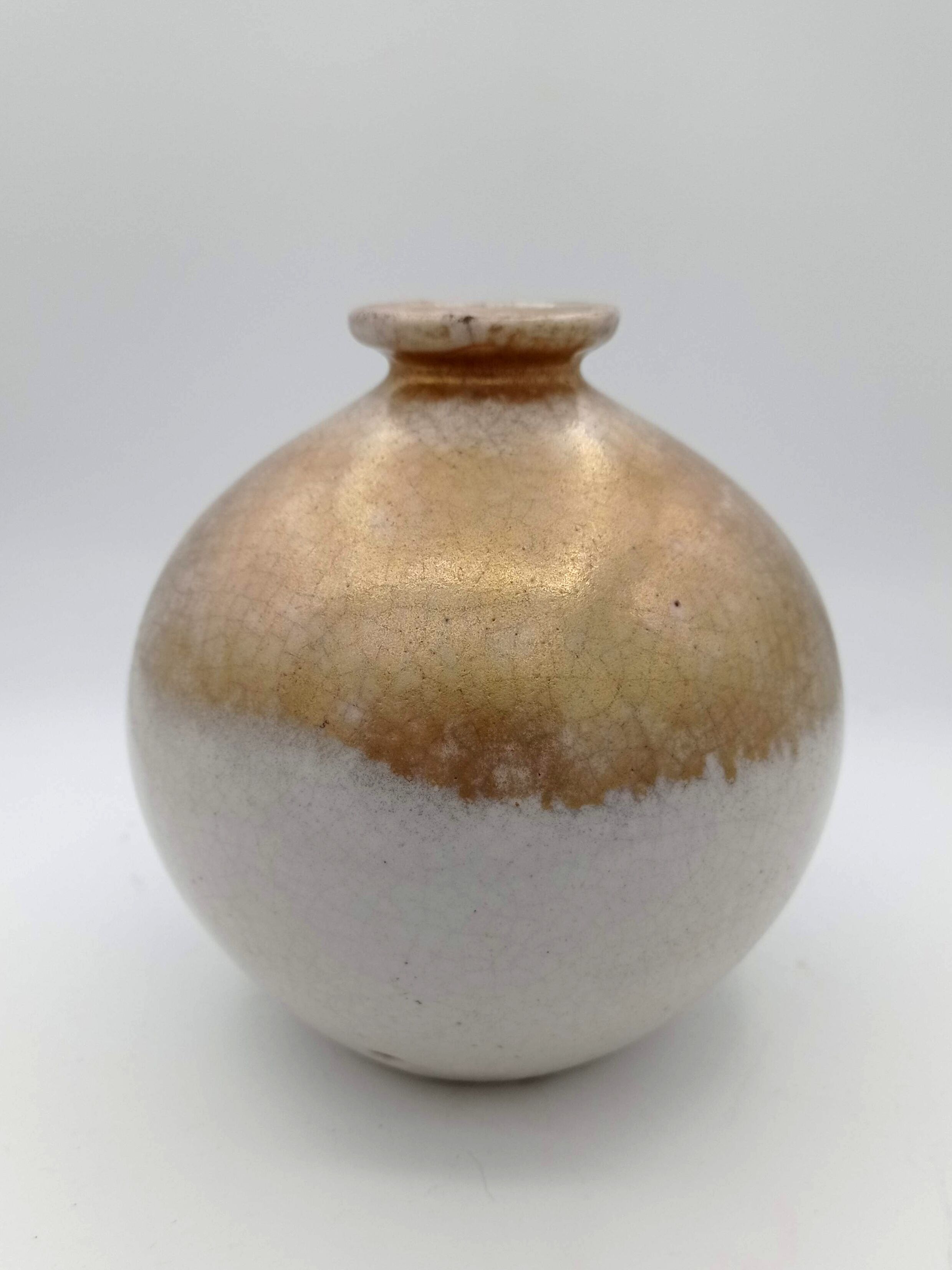 Gold ceramic lamp- Art Deco