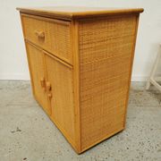 Buffet vintage en rotin Roche Bobois