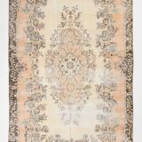 6x10 Shades Of Brown Beige Classic Vintage Rug, 174x303Cm SK 5112