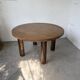 Round table 1950s constructivist walnut