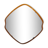 Scandinavian teak mirror 47cm x 45cm