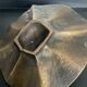Brutalist bronze candle holder