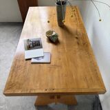 Table, mobilier de montagne en hêtre, 1950