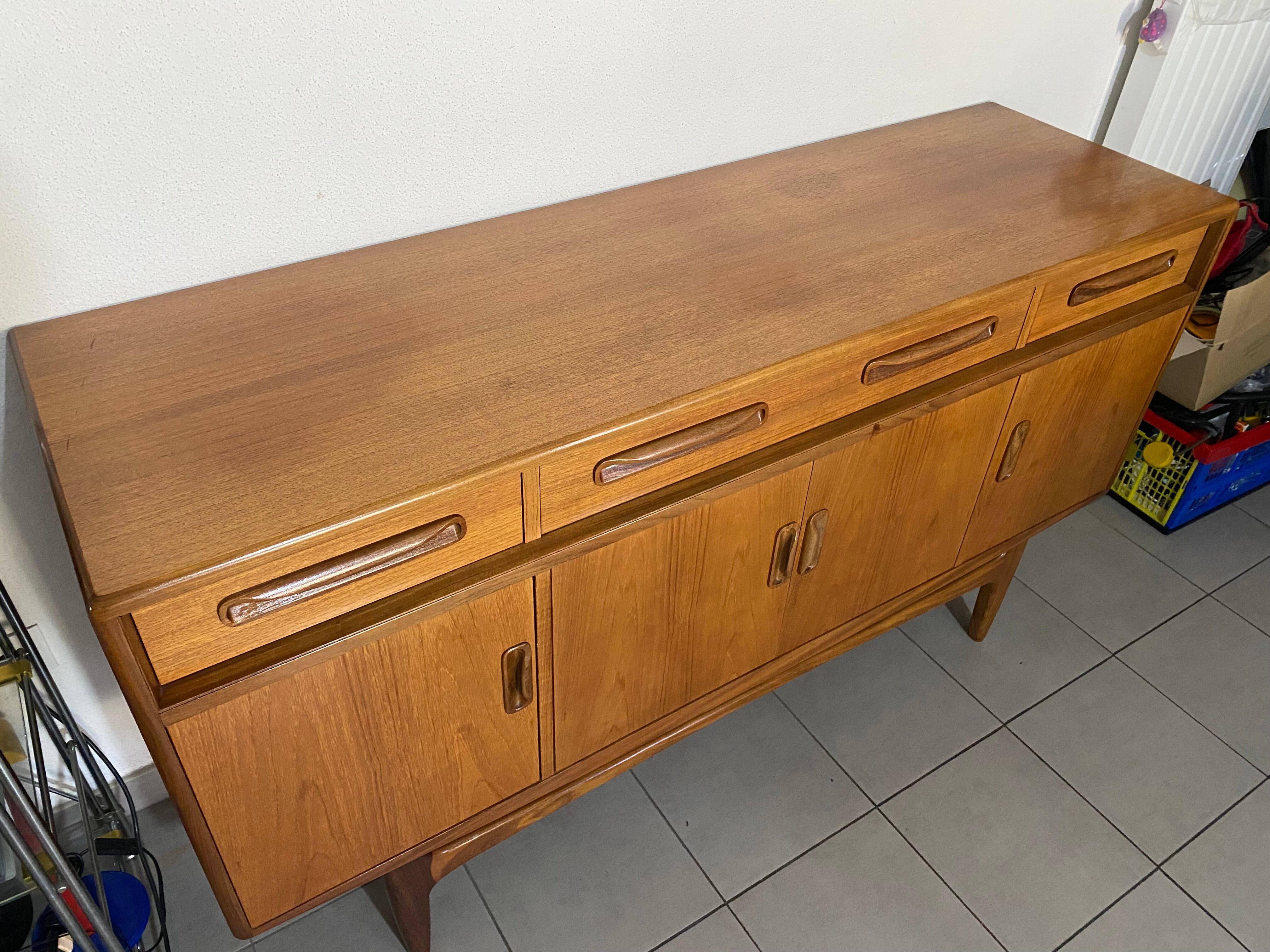 Scandinavian teak row G-Plan By Victor Wilkins 1960