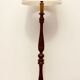 Wood-style floor lamppost