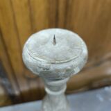 Pair of wooden candlesticks