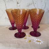 5 vintage Bormioli Rocco ice cream cups