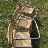 Set of 6 chairs cesca b32 design Marcel Breuer italy
