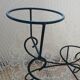 Antique wrought iron plant stand