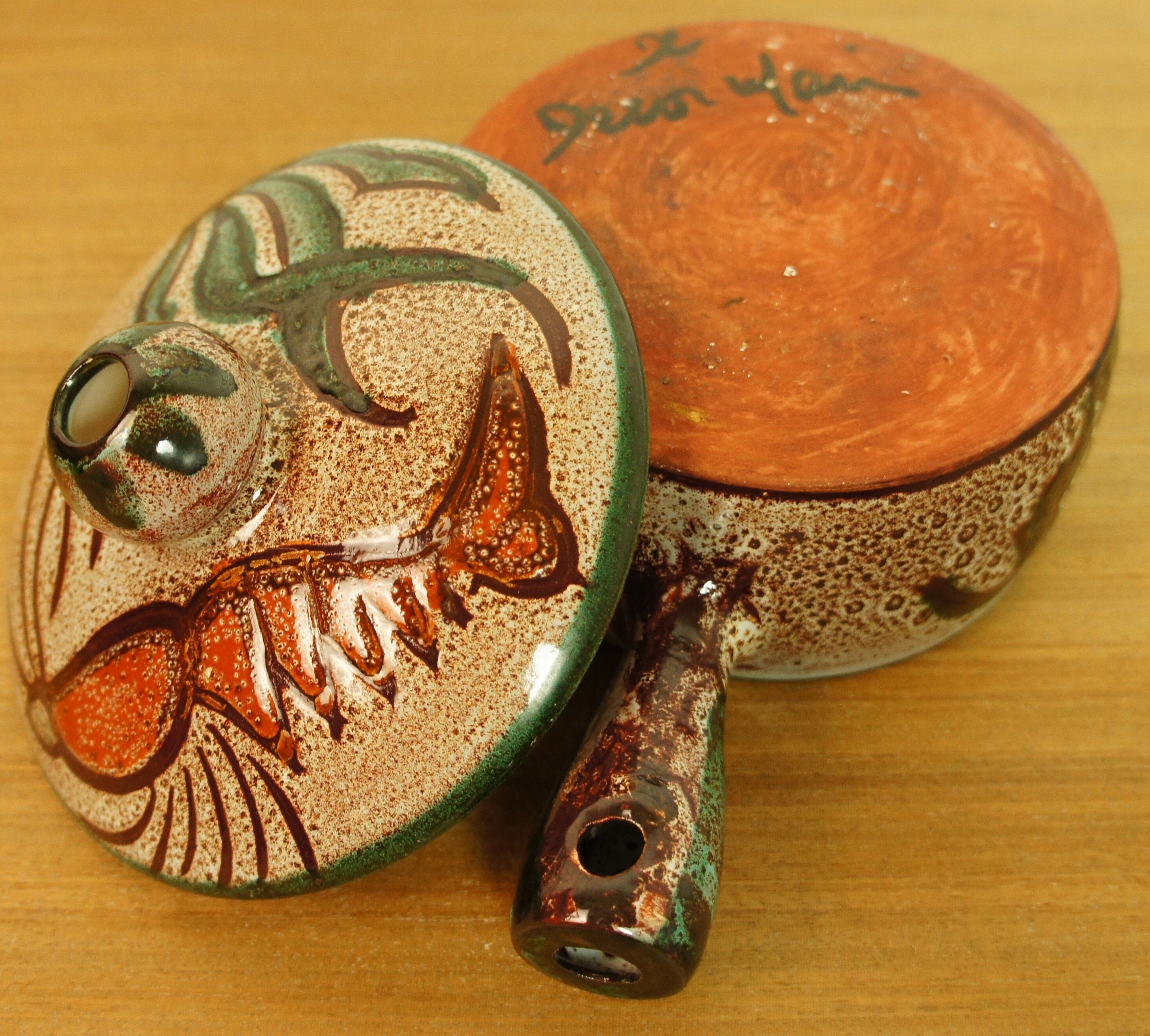 Vallauris ceramic caquelon