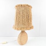 Vintage rope lamp dlg. by Audoux & Minet