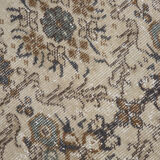 Dark gray & beige vintage rug, 206x102 cm