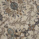 Dark gray & beige vintage rug, 206x102 cm
