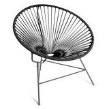 Fauteuil huatulco noir boqa