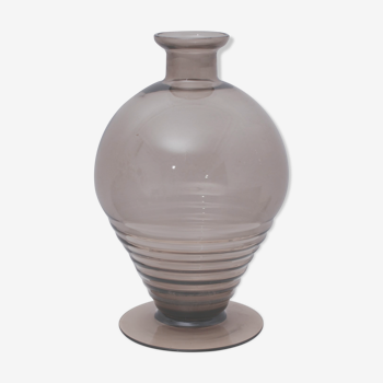 Vase verre fumé