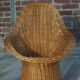 Children's wicker basket chair for Rohe 60s design Wim Den Boon