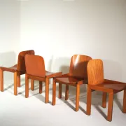 Dining Chairs Attributed to Afra and Tobia Scarpa for Molteni, Set of 4