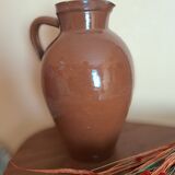 Large vintage stoneware pitcher