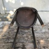 Chaise ancienne  bois foncé années 50 vintage