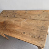 Patinated wooden farmhouse table