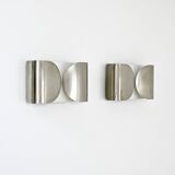 2 "Foglio" wall lights by Tobia & Afra Scarpa for Flos, 1960s.