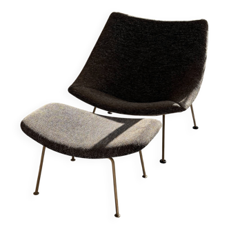 Chaise Oyster avec Ottomane par Pierre Paulin pour Artifort