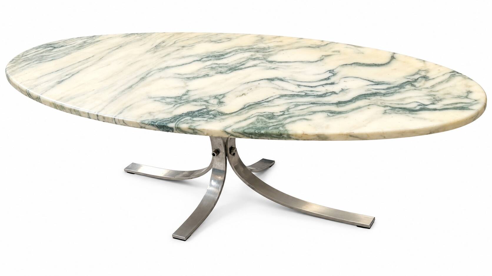 Vintage surf-style coffee table marble Osvaldo Borsani