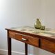 Vintage wood and ceramic table