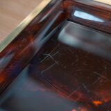 Mid-Century Christian Dior Lucite and Metal Tray - 1970s Designer Piece, France