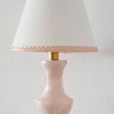 lampe en albâtre rose