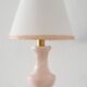 lampe en albâtre rose