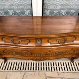 Louis XV low chest of drawers with three drawers