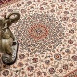 Tapis persan beige rouge noir 310X430 cm