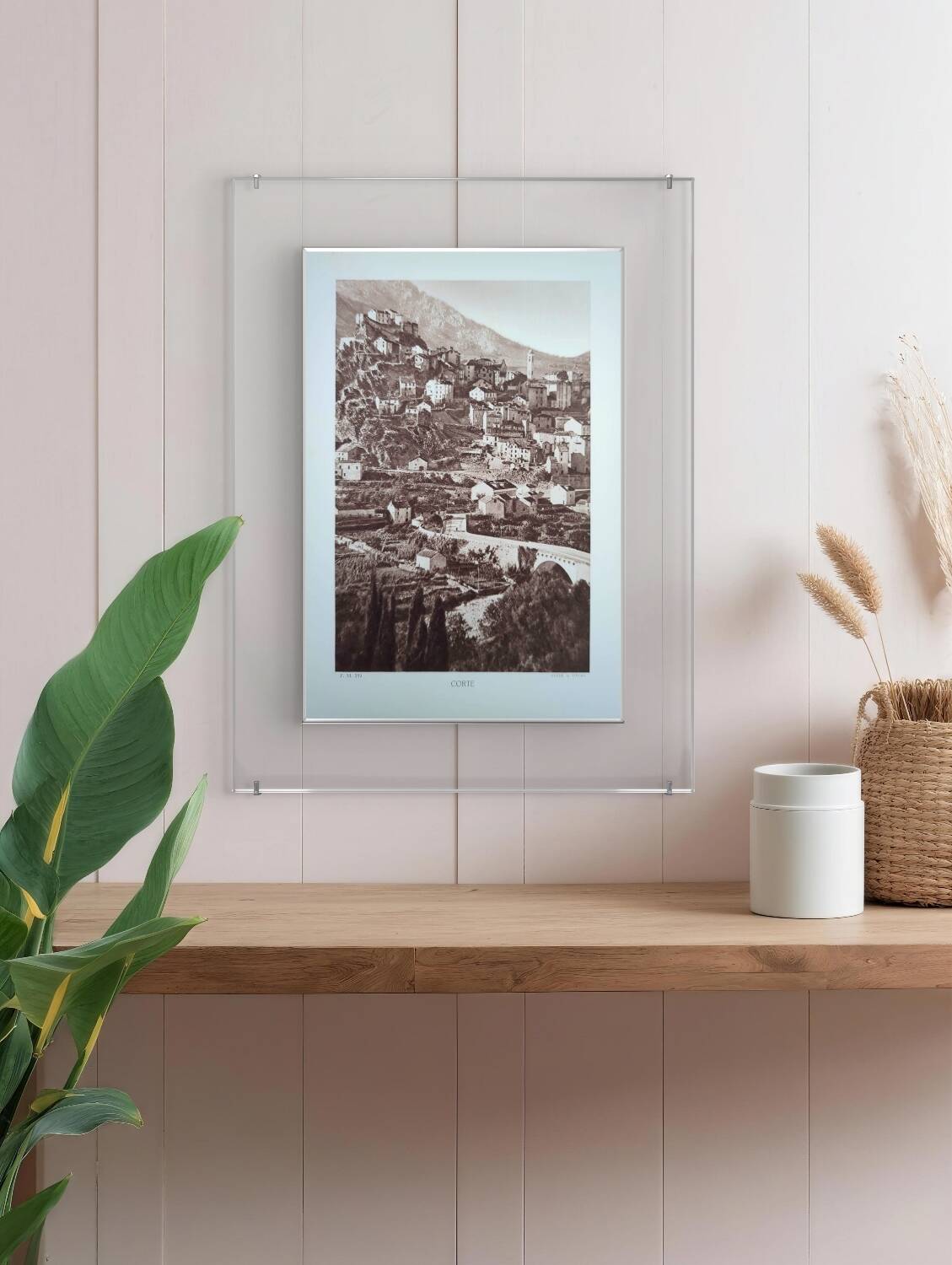 Cut, Corsica, vintage, photo board printed in 1935.