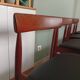 Four Danish mid-century teak armchairs.