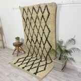 Handmade wool Berber rug 250 X 120 CM