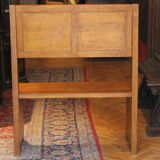 Vintage Italian Modern High Back Bench in Wood, 1950s