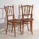 Set of 4 antique bentwood chairs in Thonet style – Central Europe, circa 1900
