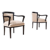 Set of 2 Biedermeier Armchairs in Rustic, Countryside Style, circa 1850
