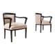 Set of 2 Biedermeier Armchairs in Rustic, Countryside Style, circa 1850