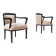 Set of 2 Biedermeier Armchairs in Rustic, Countryside Style, circa 1850