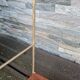 Wall shelves style metal string imitation wood 60- 70s