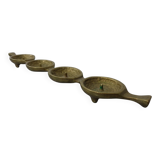 Brutalist Bronze Candleholder by Michael Harjes, 1960s