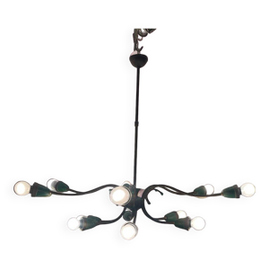 lustre italien en bronze