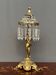 Lamp. Bronze figurine, crystal. France. 19th century. Height 45 cm.